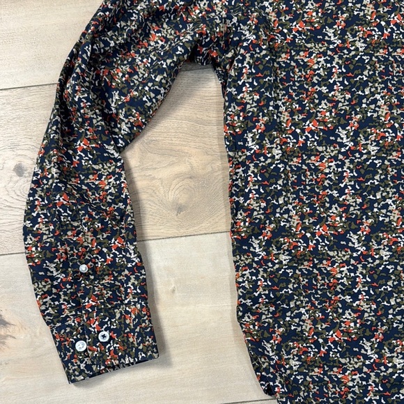 Lucky Brand Mens button up camo print long sleeve shirt - Picture 4 of 8